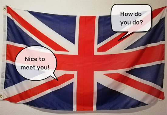 britische Flagge, English Conversation